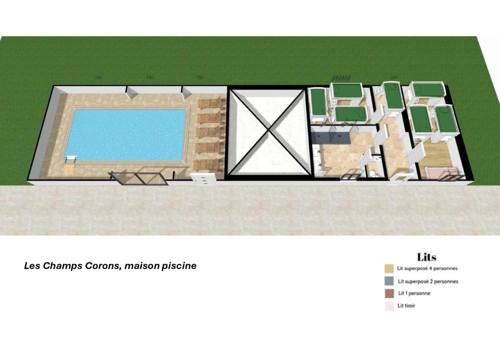 Crazy Villa Champs Corons 61 - Interior Heated Pool - 2H From Paris - 30P Les Menus Eksteriør billede